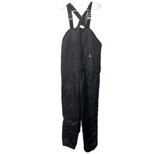 Walls Bib Overalls Mens Large Black Blizzard-Pruf Insulated Workwear USA‎ Made